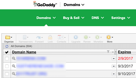 ドメインを選択してください