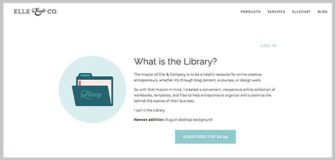 layout di flywheel entrate ricorrenti free-lance business library screenshot e link del sito web