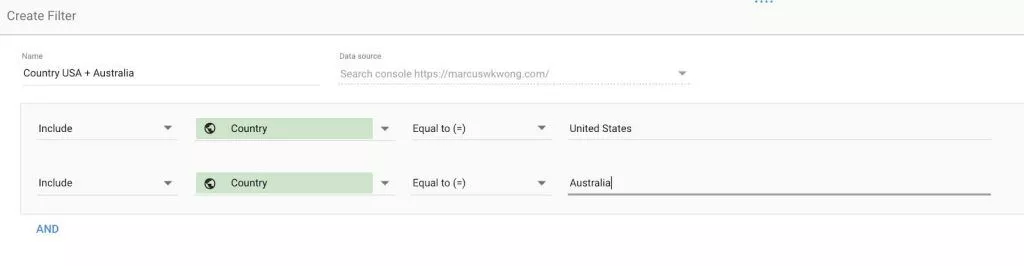 Przewodnik po danych Google Search Console-SEOReseller-Utwórz filtr Google Search Console Data Guide-SEOReseller-Create Filter