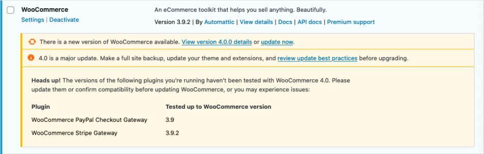 WooCommerce 4.0
