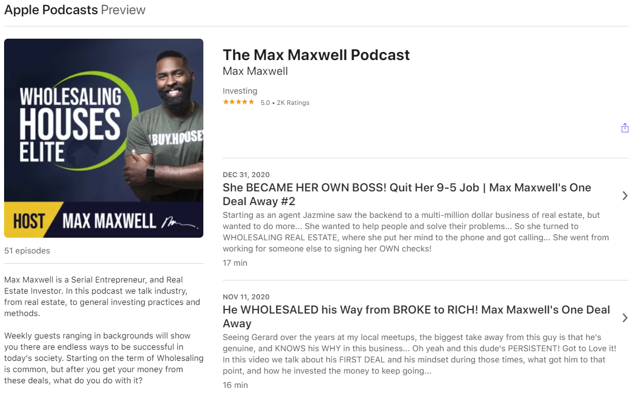 맥스웰 팟캐스트