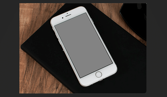 플라이휠 애니메이션 스크린샷에 의한 레이아웃 빈 화면 모형