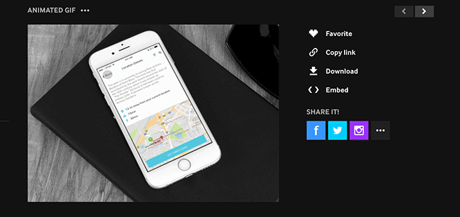 플라이휠 애니메이션 스크린샷에 의한 레이아웃 휴대폰에서 giphy 미리보기 콘텐츠를 사용하는 방법