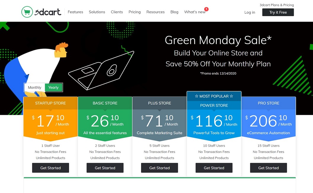 تسعير 3dCart - X-Cart مقابل 3dCart