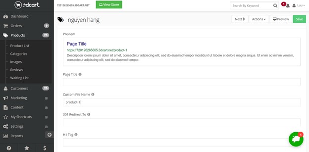 مميزات سيو 3dCart - X-Cart vs 3dCart