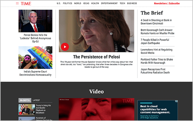 Пример скриншота веб-сайта wordpress для бизнеса