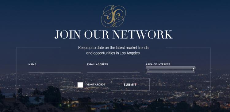 sito web immobiliare mancanza di modulo di piombo