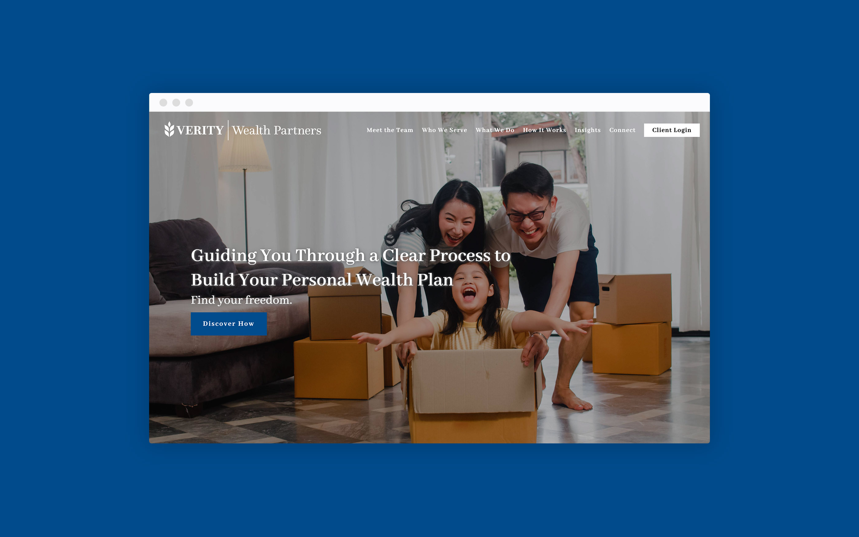 Домашняя страница Verity Wealth Partners