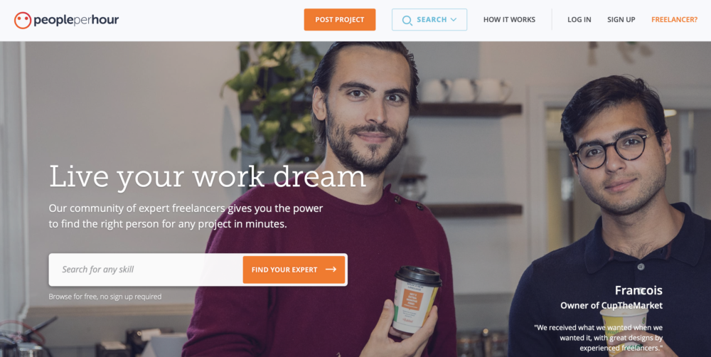 Sitios como Upwork - Personas por hora