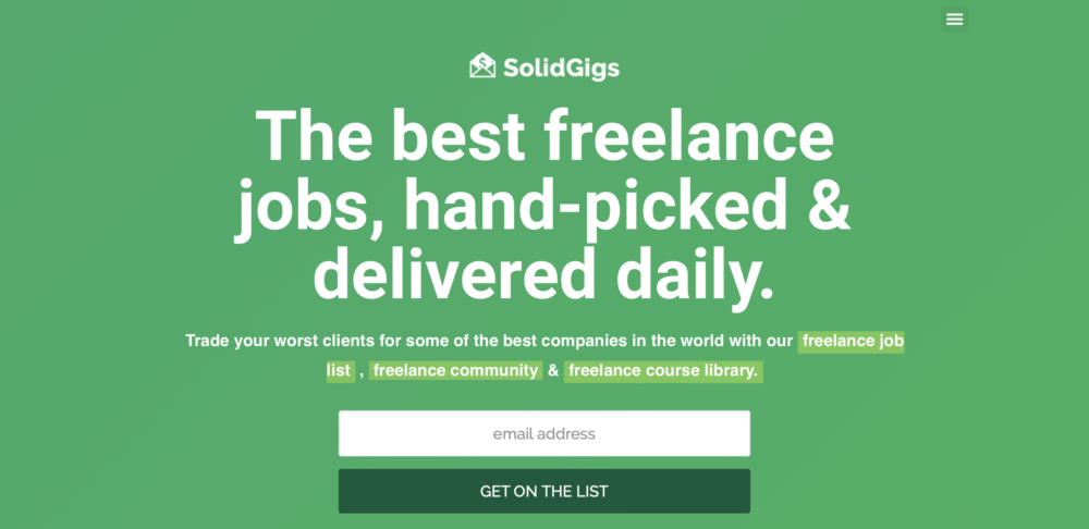 Sitios como Upwork - SolidGigs