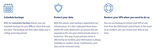 VPS 中備份的可用性