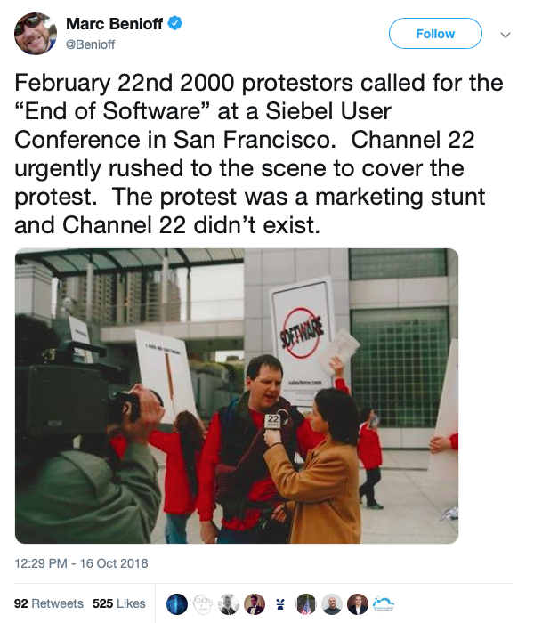 マーク・ベニオフのツイート