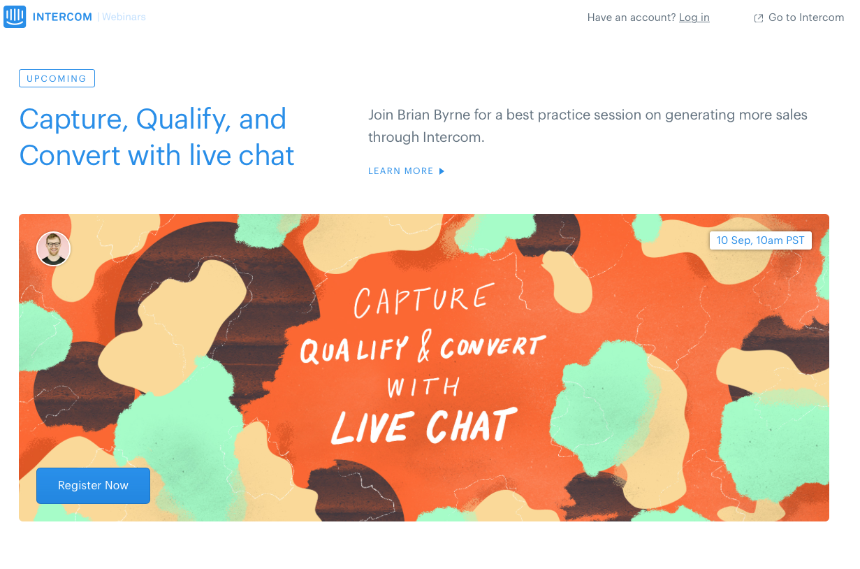 intercom webinars