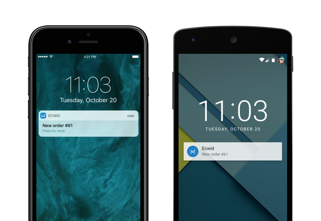 Powiadomienia push-ecwid