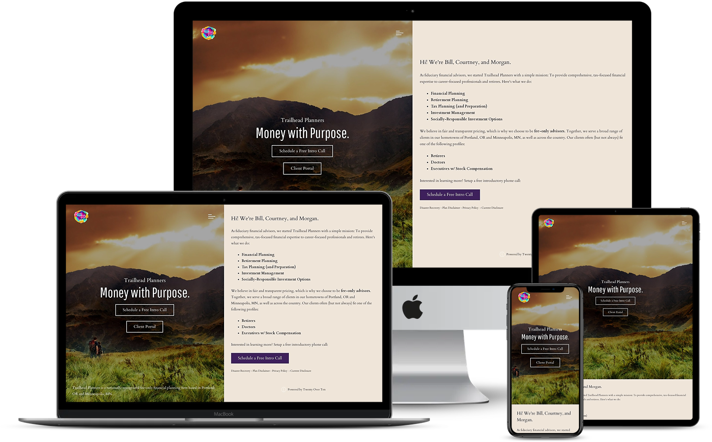 Trailhead Planners 网站视频示例