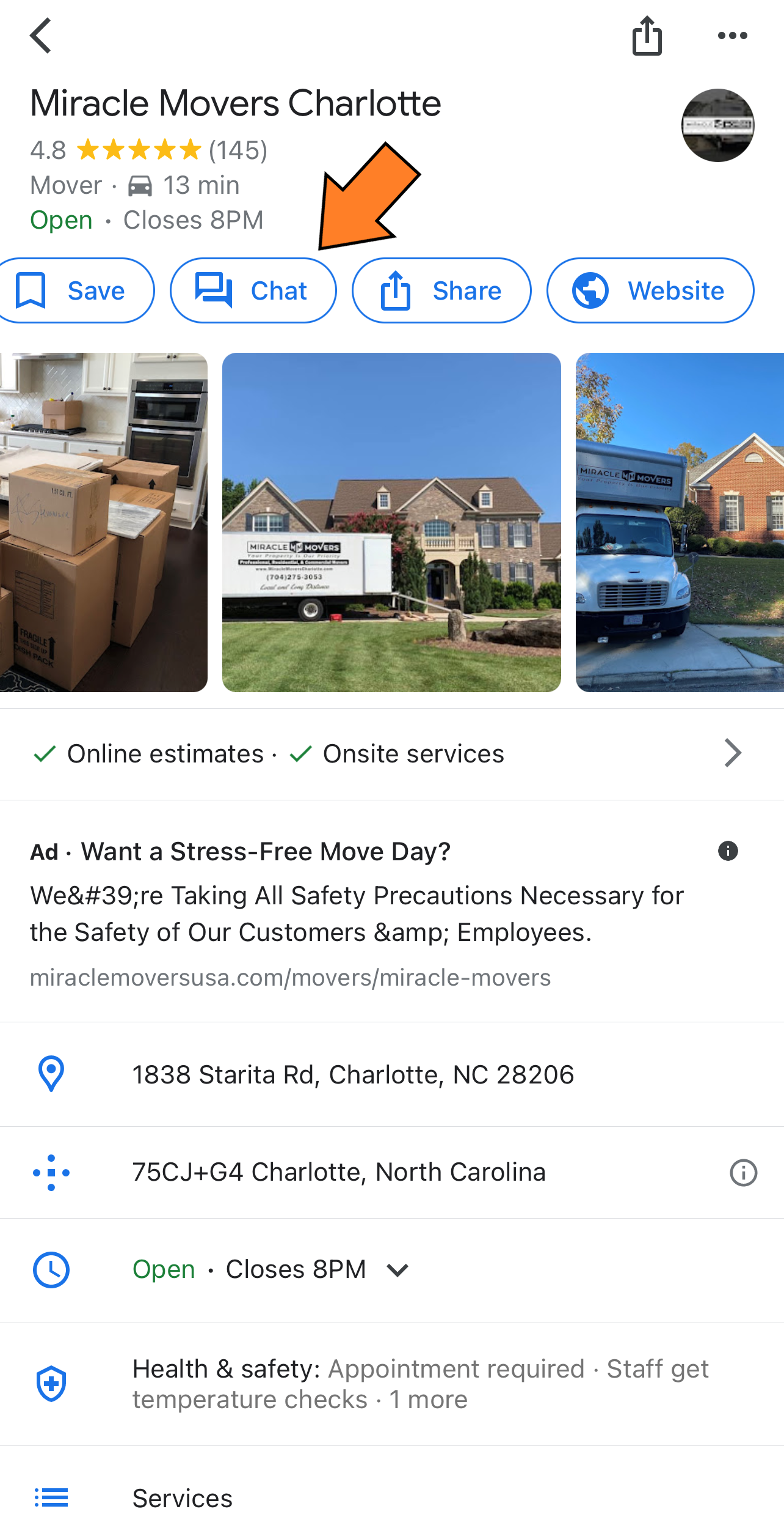 คุณลักษณะการรับส่งข้อความของข้อมูลธุรกิจของ Google