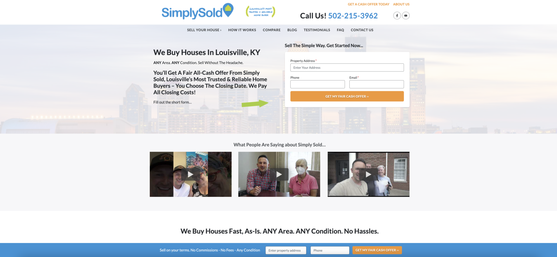 房地產投資者網站示例