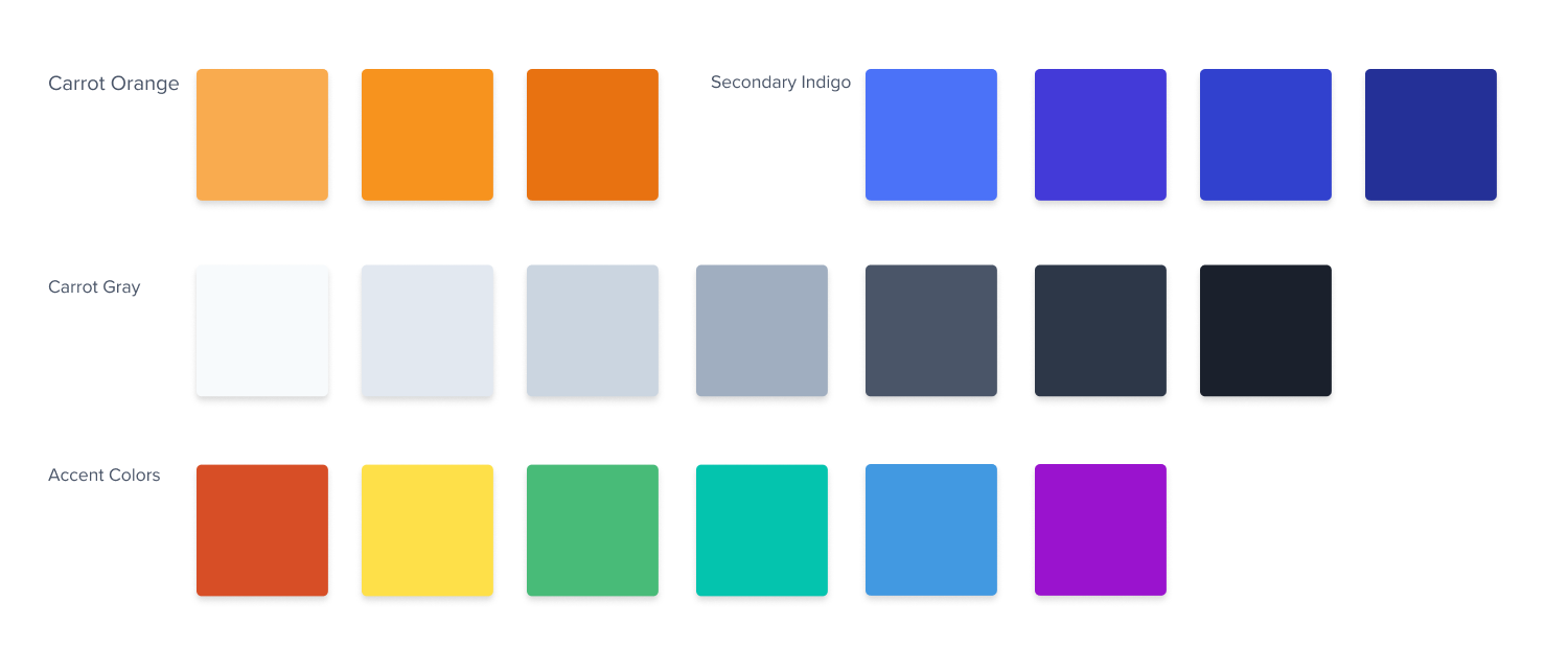 新的胡蘿蔔調色板