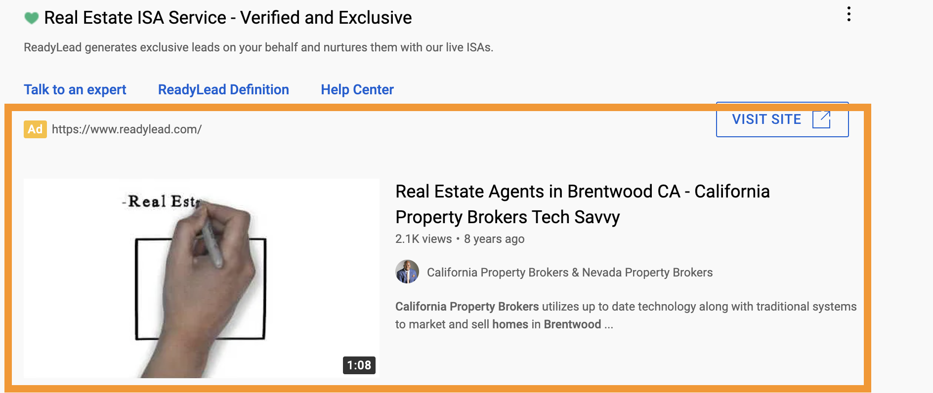 YouTube 房地產廣告