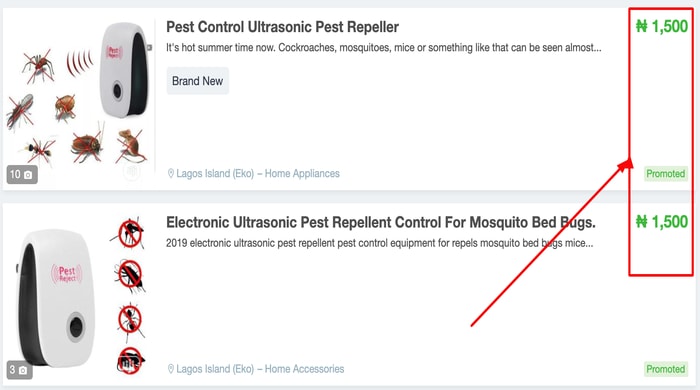 Schädlingsbekämpfungspreis auf Jiji