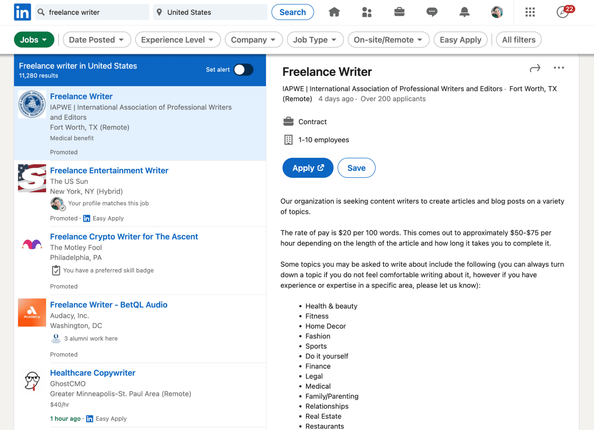 cele mai bune site-uri web independente - linkedin