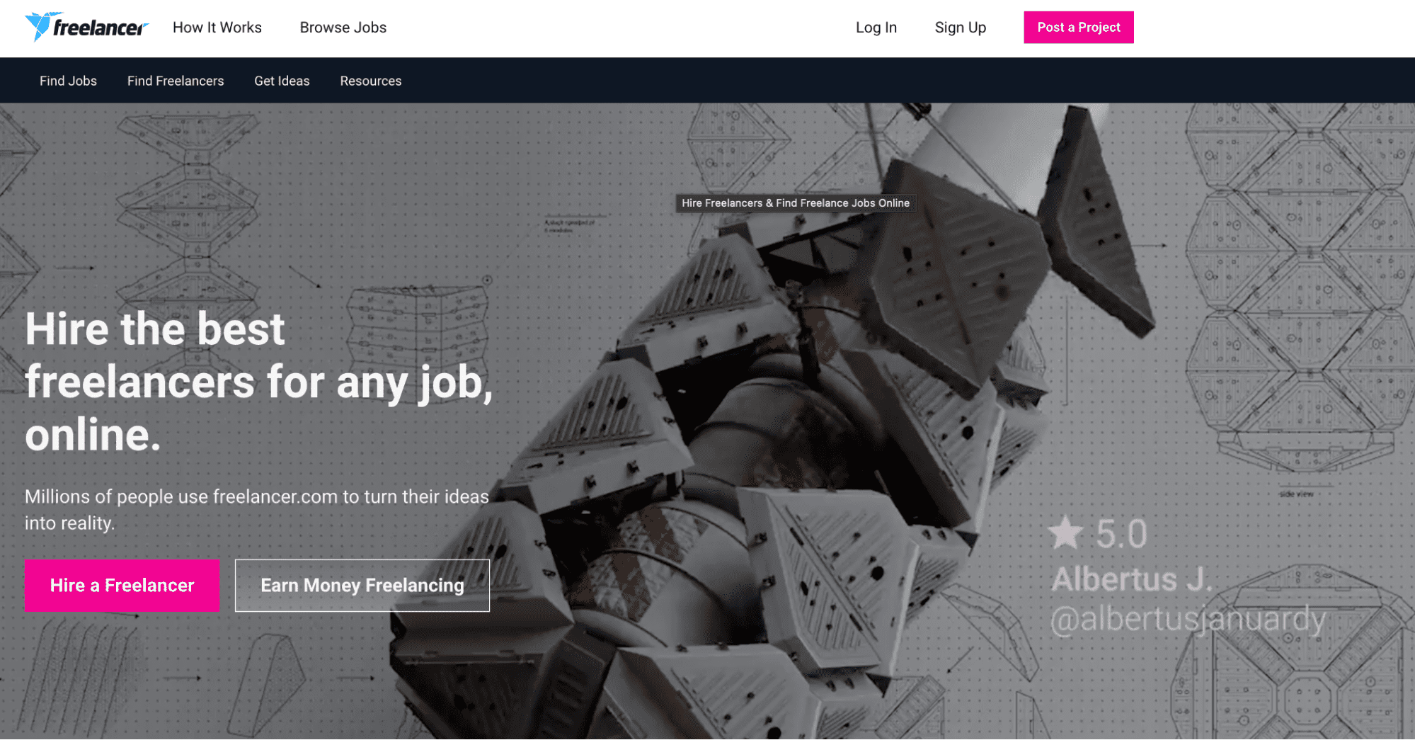 cele mai bune site-uri web pentru independenți - freelancer.com