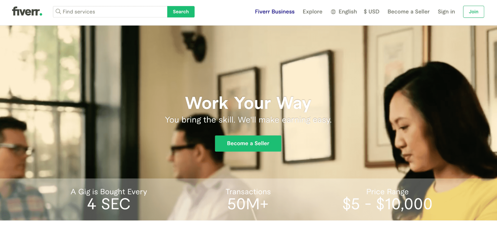 cele mai bune site-uri web independente - fiverr