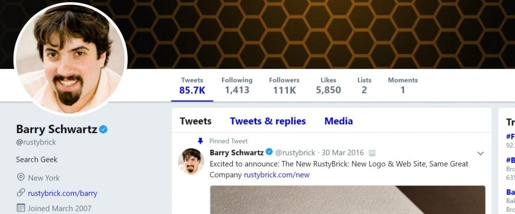 Барри Шварц твиттер