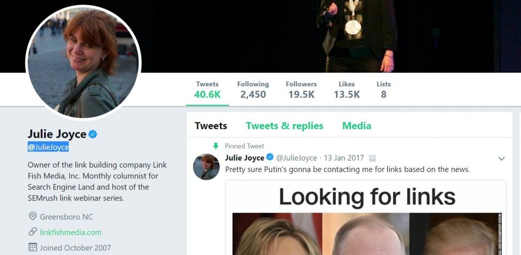 Джули Джойс твиттер