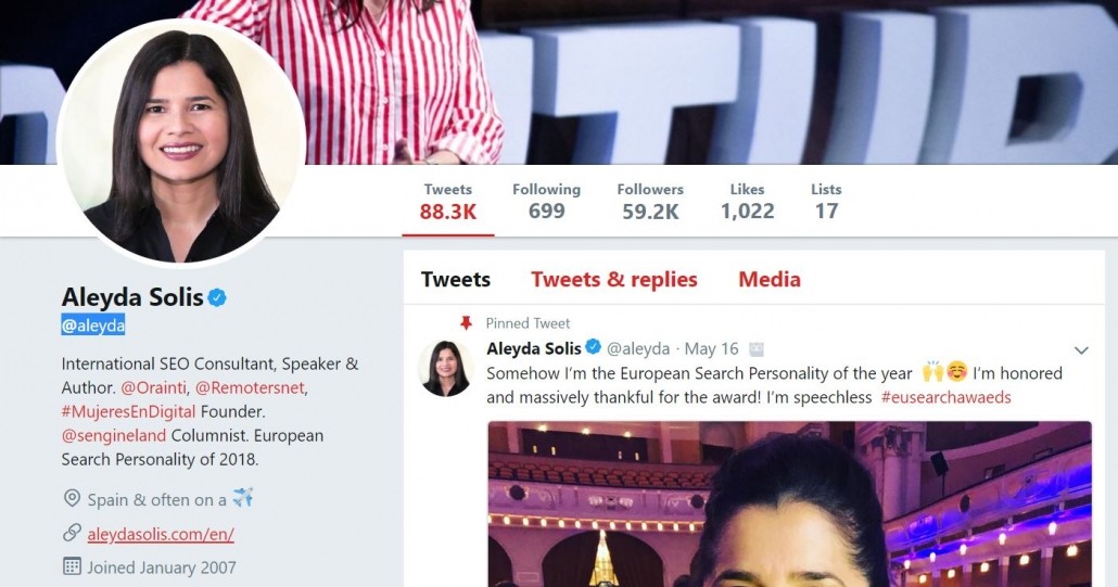 алейда солис твиттер