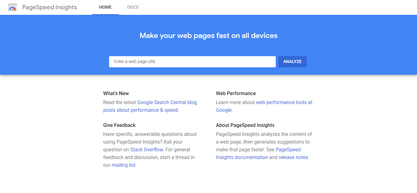 谷歌 PageSpeed 見解