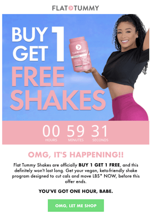 Comprane uno, ricevi uno gratis” Promozione di vendita