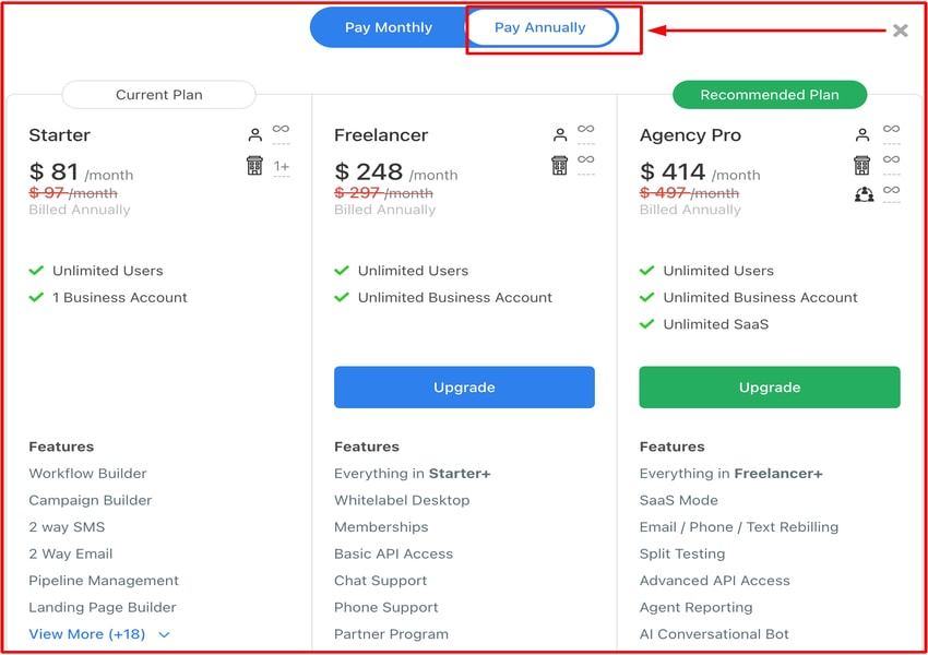 연간 높은 수준의 가격 책정 계획