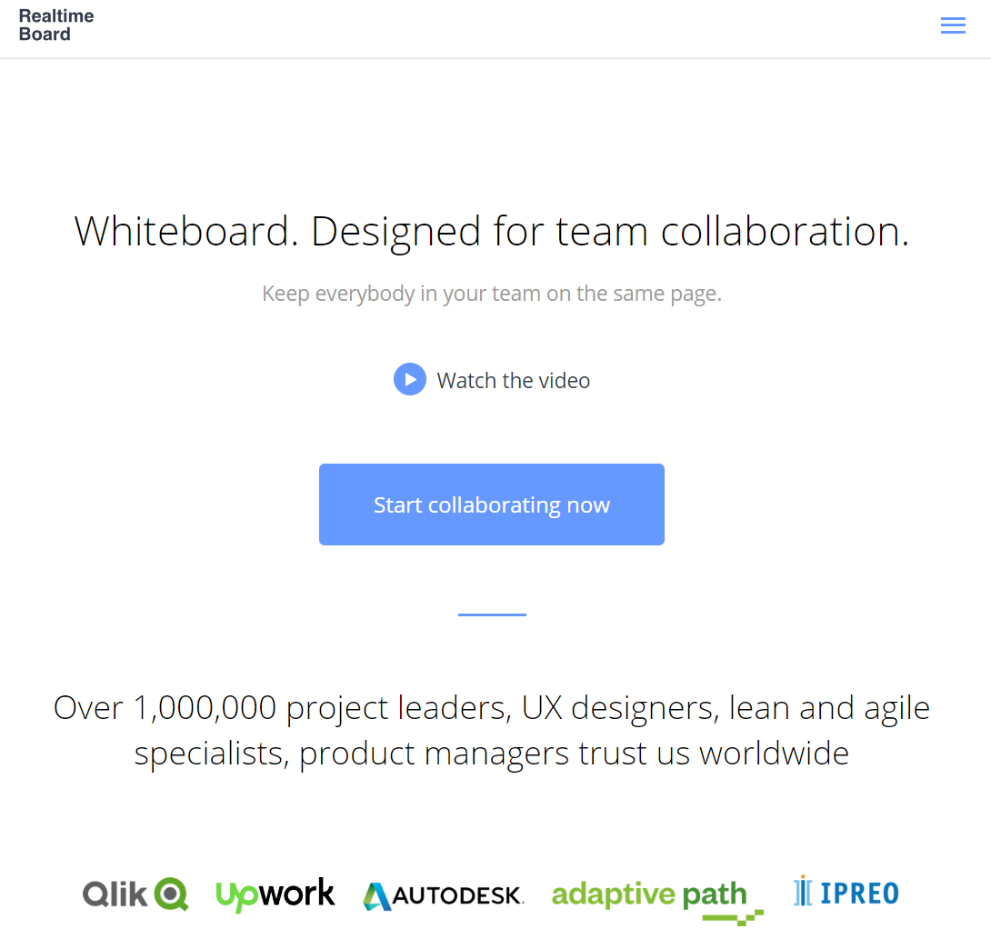 Ancienne marque et nom de Miro : RealtimeBoard