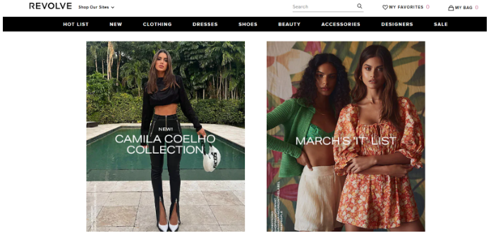 Meilleurs programmes d'affiliation de vêtements Revolve