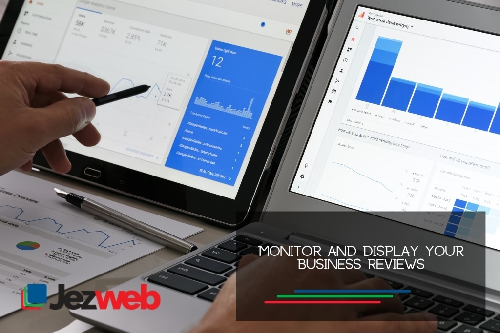 Monitoruj i wyświetlaj recenzje swojej firmy