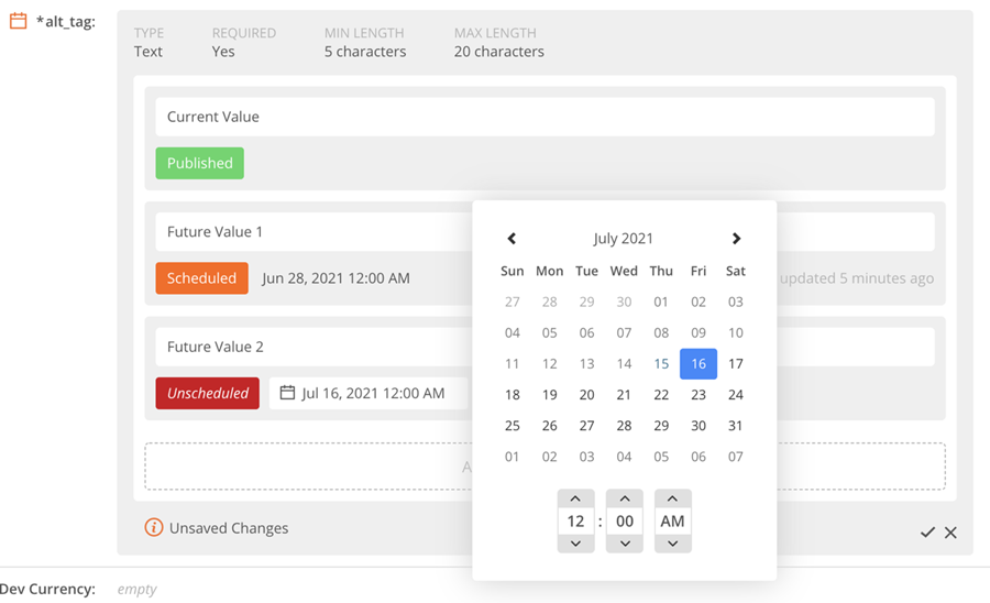 Mejoras de campos programados 2021
