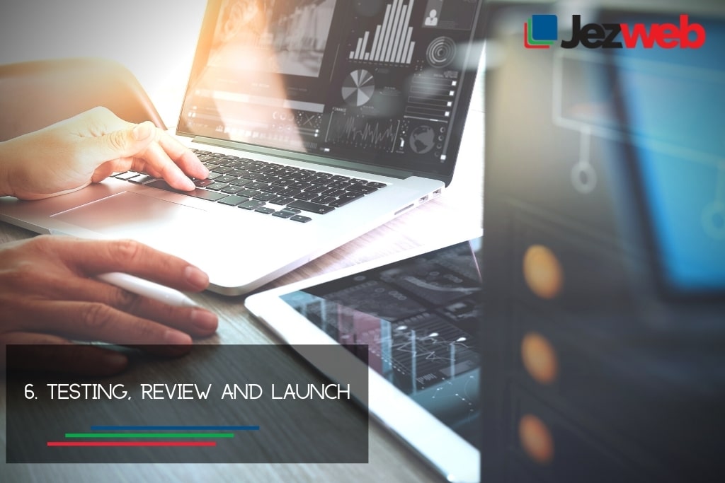 테스트, 검토 및 출시 Testing, review and launch