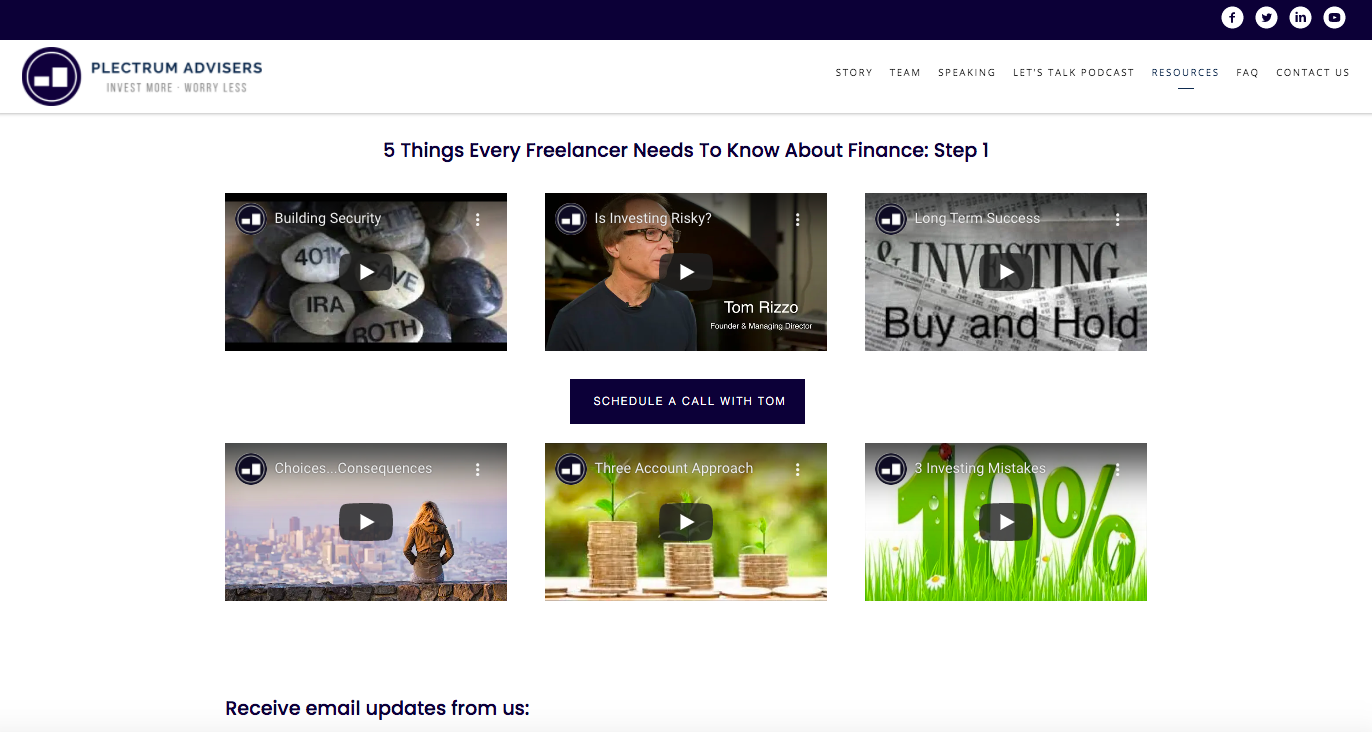 PlectrumAdvisersビデオ