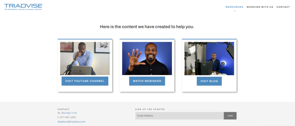Triaリソースページ
