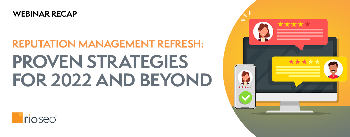 รูปภาพส่วนหัวสรุปการสัมมนาผ่านเว็บสำหรับการจัดการชื่อเสียงที่ขับเคลื่อนโดยผู้เชี่ยวชาญ