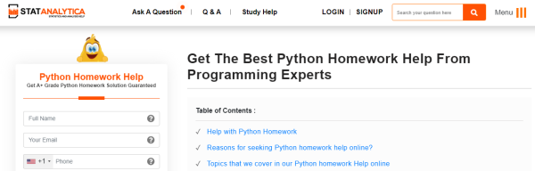 STATANALYTICA - python 賦值幫助