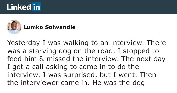 LinkedInの面白い話の詳細を投稿する