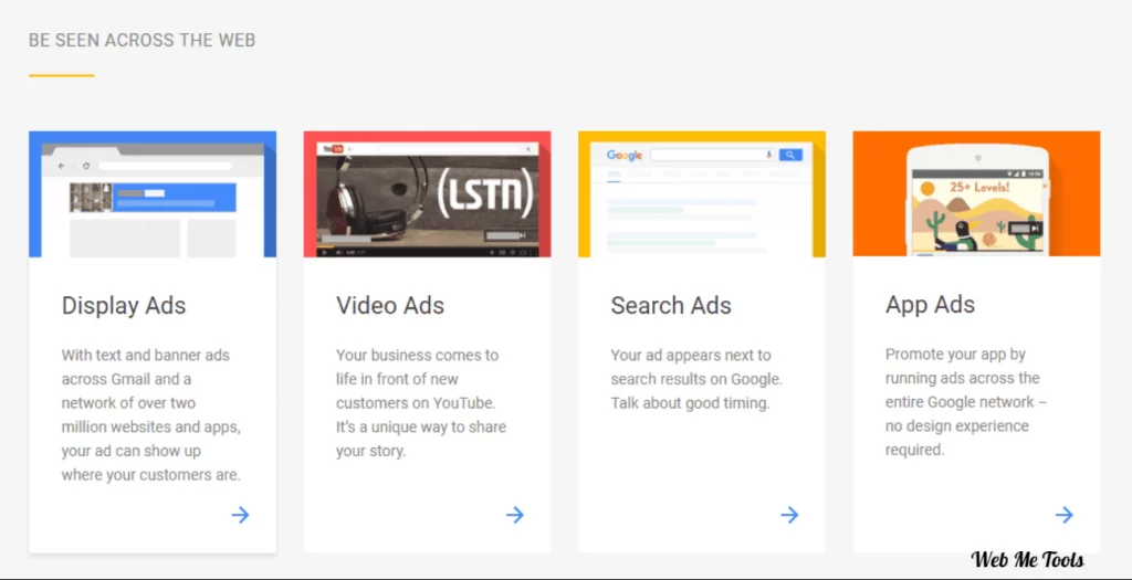 types of Google Advertise