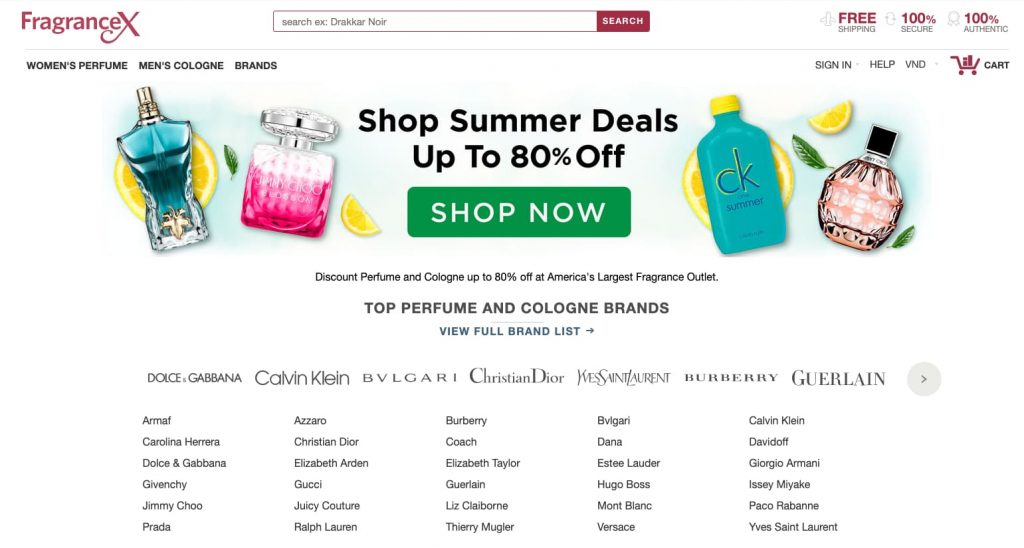 fragrancex Dropshipping website