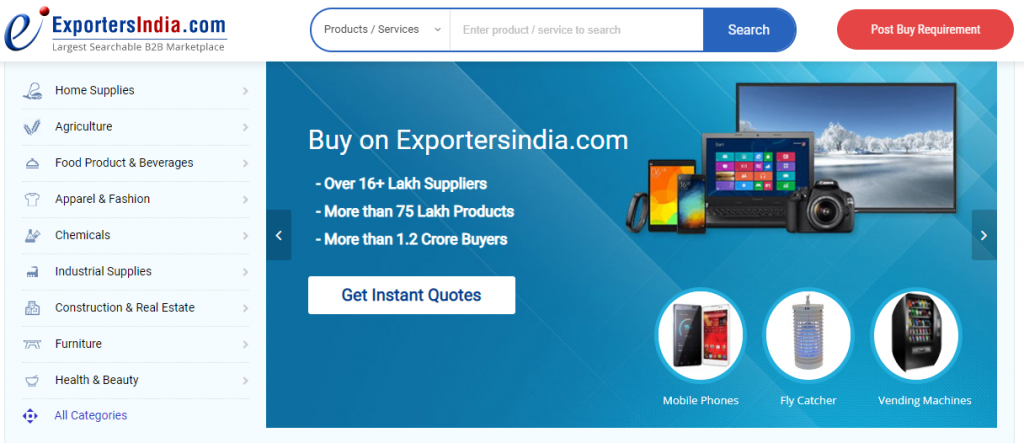 exportersIndia dropshipping platform