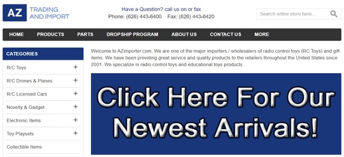 az importer US Dropshipping Fornitori per Shopify