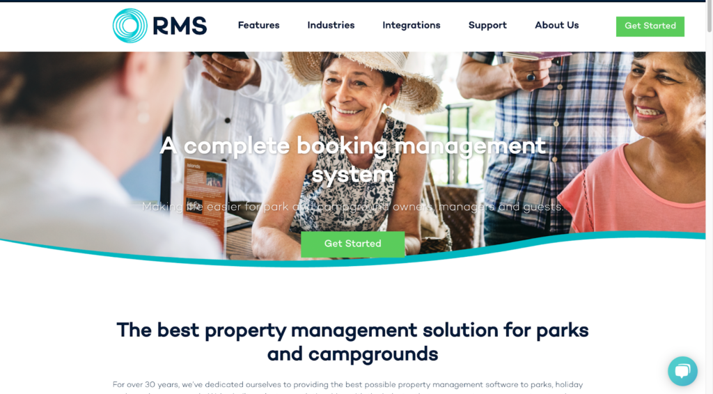 rmsクラウドパークキャンプ管理ソフトウェアホームページ