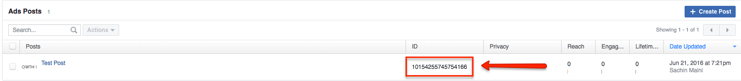 إنشاء منشور مظلم