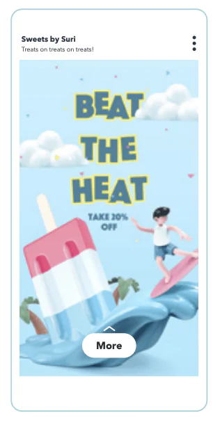 مثال على إعلان سناب شات